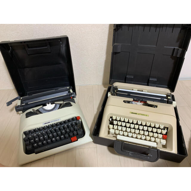 アンティークolivetti タイプライターLETTERA 35. 12 セット