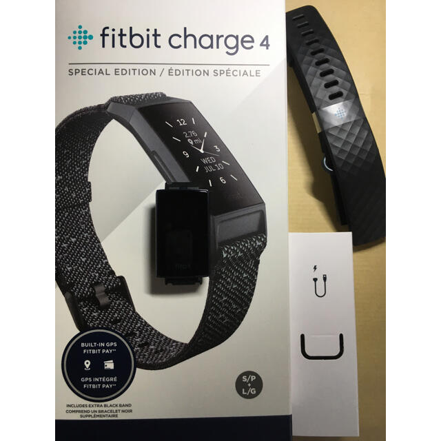 Fitbit Charge4 ブラック 中古 バンド他付属品新品未使用 2022激安通販 ...