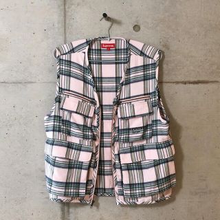 Supreme Tartan Flannel Cargo Vest