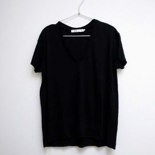 アズールバイマウジー(AZUL by moussy)のトップス  レディース 黒(カットソー(半袖/袖なし))