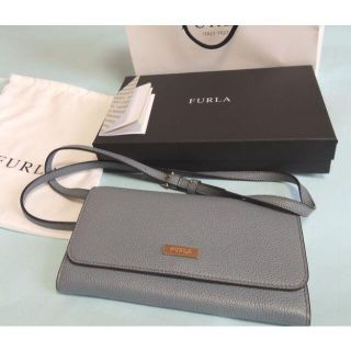 フルラ(Furla)のFURLAフルラ長財布ショルダーポシェット★中古(財布)