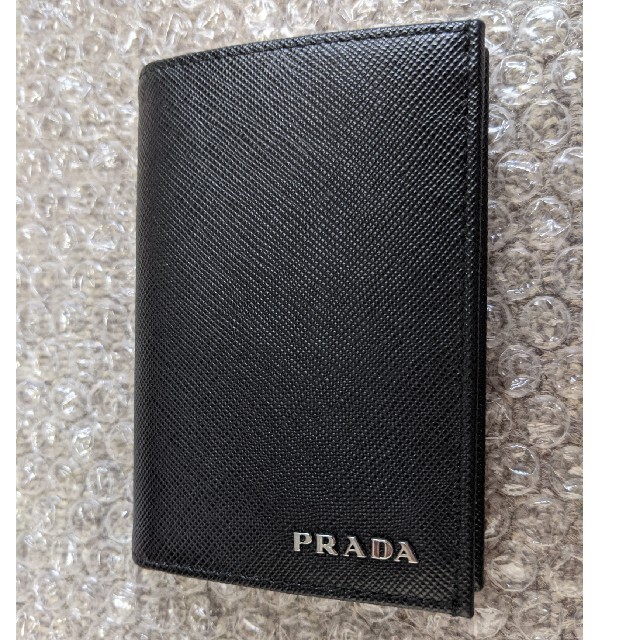 PRADA(プラダ)のプラダ PRADA メンズサフィアーノ レザー カードケース 名刺入れ黒 ブ メンズのファッション小物(名刺入れ/定期入れ)の商品写真