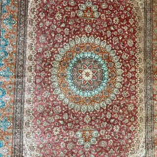 ペルシャ絨毯 クム産 シルク(ラグ)
