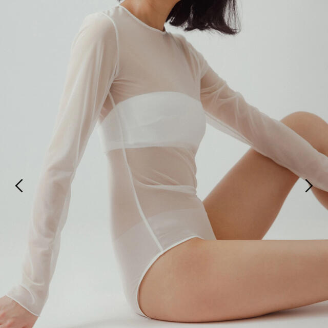 Maison Martin Margiela(マルタンマルジェラ)のyo biotop Lingerie  Sheer body suit レディースのトップス(カットソー(長袖/七分))の商品写真