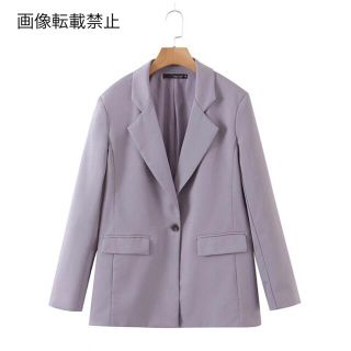 ザラ(ZARA)の💠6月新作🦋4641◆スモーキー パープル purple ジャケット ブレザー(テーラードジャケット)