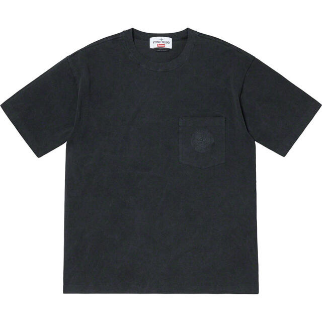 Supreme／Stone Island 19SS Pocket Tee 黒L