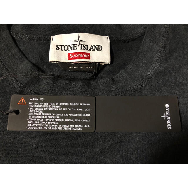 Supreme／Stone Island 19SS Pocket Tee 黒L