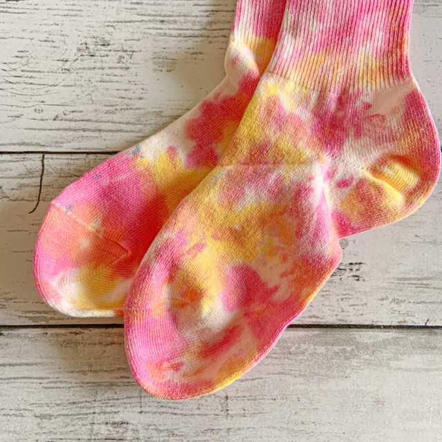 Tie dye dyeing socks レディースのレッグウェア(ソックス)の商品写真