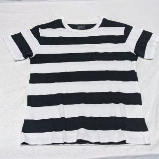 ムジルシリョウヒン(MUJI (無印良品))の無印良品　ボーダーTシャツ　メンズSサイズ(Tシャツ/カットソー(半袖/袖なし))