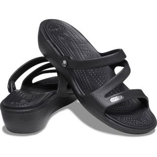 クロックス(crocs)の21cm クロックス Patricia Sandal パトリシア ブラック(サンダル)