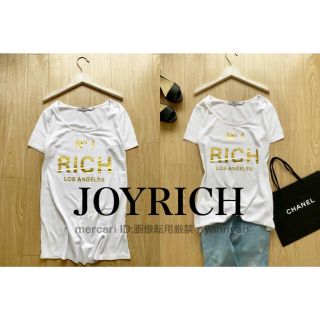 ジョイリッチ(JOYRICH)のJOYRICH 上品！ゴールドロゴ Tシャツ ナンバーワン ハリウッドメイド(Tシャツ(半袖/袖なし))