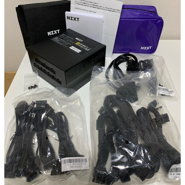 NZXT C650 電源ユニット 80 Plus Gold 認証 定格 650Wの通販 by ...