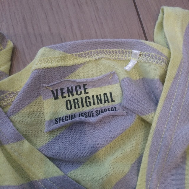 VENCE(ヴァンス)のVENCE ヴァンス Tシャツ ボーダー 変形 トップス レディースのトップス(Tシャツ(半袖/袖なし))の商品写真