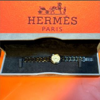 エルメス(Hermes)のHERMES　エルメス　クリッパー　男性用　腕時計(腕時計(デジタル))