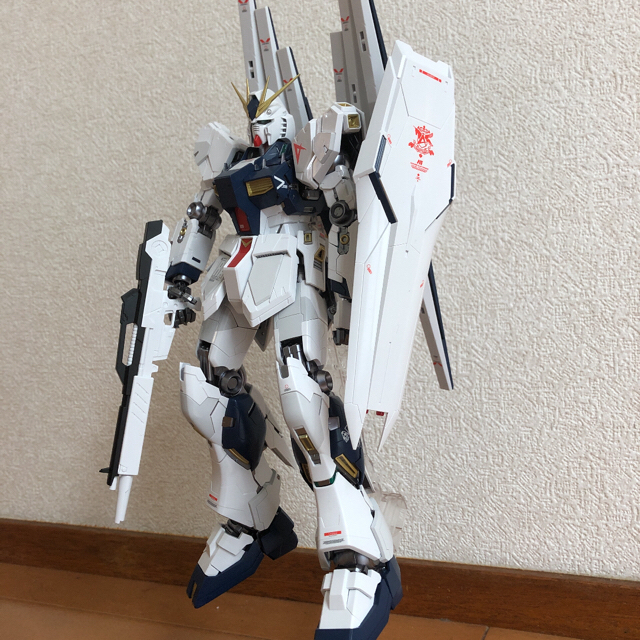 MG νガンダムver .ka 塗装完成品　一部デカール貼り