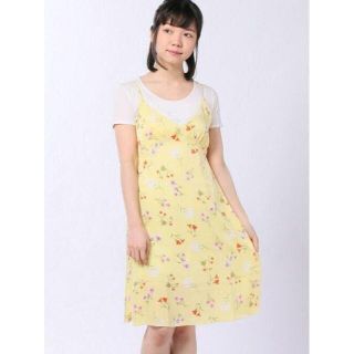 ウィゴー(WEGO)のWEGO☆新品♪胸元レース使い＊フェミニン花柄キャミワンピ(ひざ丈ワンピース)