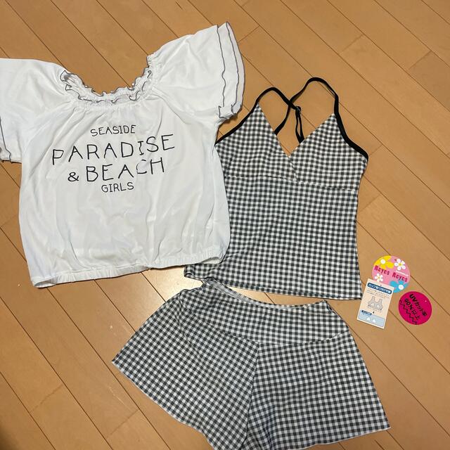 ジュニア水着セット キッズ/ベビー/マタニティのキッズ服女の子用(90cm~)(水着)の商品写真