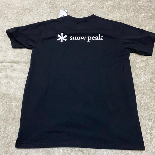 Snow Peak(スノーピーク)のスノーピーク　バックプリントロゴTシャツ　L 限定品　黒　 メンズのトップス(Tシャツ/カットソー(半袖/袖なし))の商品写真
