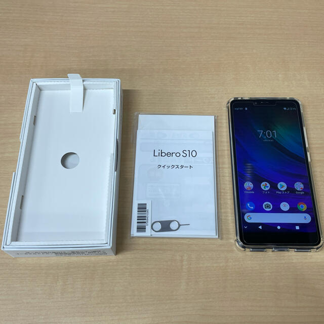 【期間限定値下げ】ワイモバイル　Libero S10  901ZT  ネイビー スマホ/家電/カメラのスマートフォン/携帯電話(スマートフォン本体)の商品写真