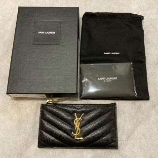 サンローラン(Saint Laurent)のサンローラン　カードケース　ブラック(コインケース)