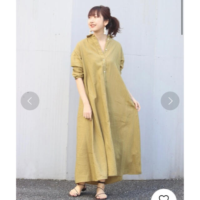 Linen Flared ワンピース