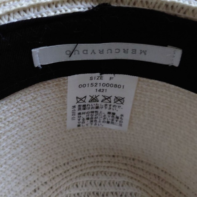 MERCURYDUO(マーキュリーデュオ)のマーキュリーデュオ　麦わら帽子 レディースの帽子(麦わら帽子/ストローハット)の商品写真