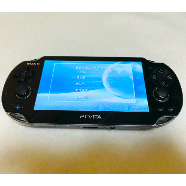 PS Vita PCH-1100 クリスタルブラック 動作良好-