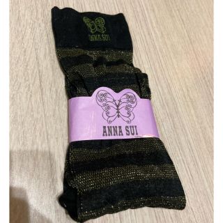 アナスイ(ANNA SUI)の新品未使用 アナスイ ANNA SUI 靴下 レース ラメ 23~25cm(ソックス)