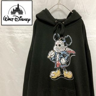 ディズニー(Disney)の〔希少〕ジェイソン×ディズニー プルオーバーパーカー ブラック XXL(パーカー)