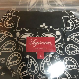 Supreme - supreme Bandana Silk Shirt L の通販 by supsupsup's shop ...