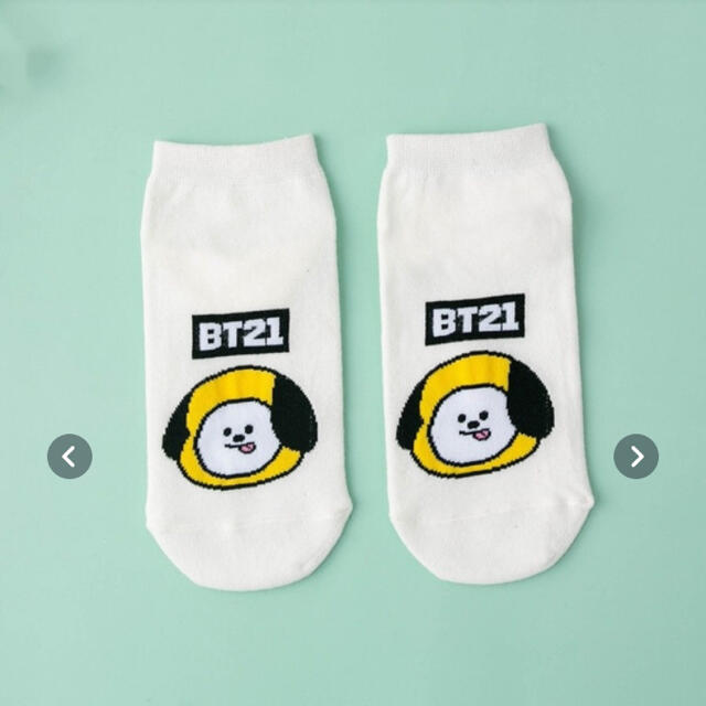 防弾少年団(BTS)(ボウダンショウネンダン)のBT21 ソックス　BTS 5足セット！ レディースのレッグウェア(ソックス)の商品写真