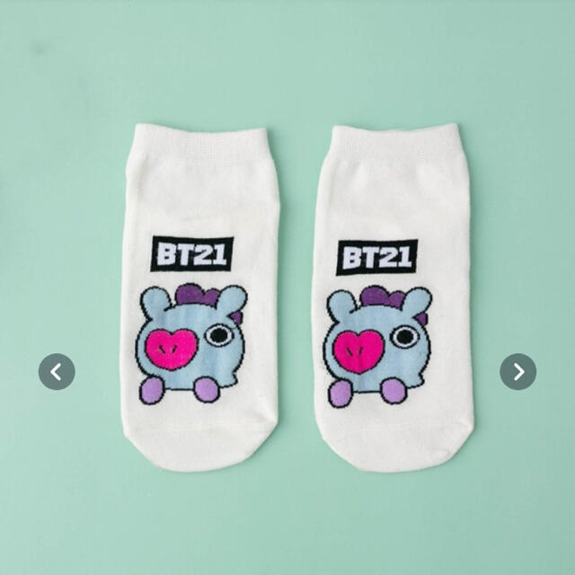 防弾少年団(BTS)(ボウダンショウネンダン)のBT21 ソックス　BTS 5足セット！ レディースのレッグウェア(ソックス)の商品写真