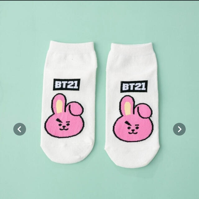 防弾少年団(BTS)(ボウダンショウネンダン)のBT21 ソックス　BTS 5足セット！ レディースのレッグウェア(ソックス)の商品写真