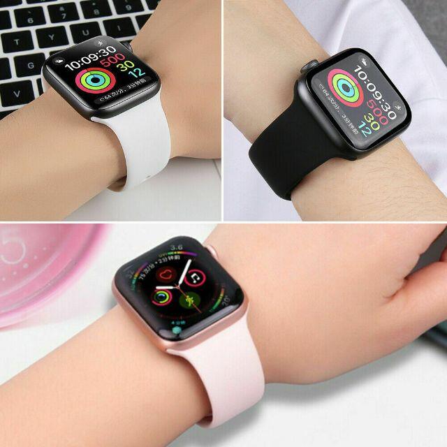 Apple(アップル)の値下中applewatchシリコンバンド3個セットseries 4/5対応モデル レディースのファッション小物(腕時計)の商品写真