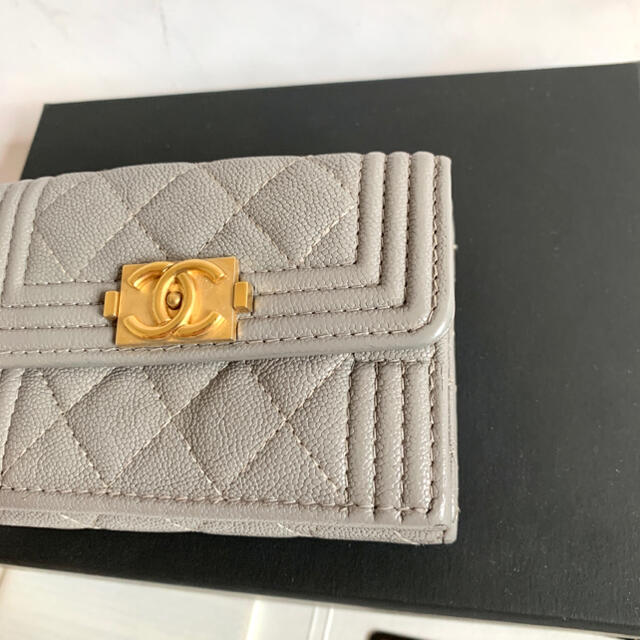 CHANEL シャネル 美品 ミニウォレット 三つ折り 財布 コンパクト