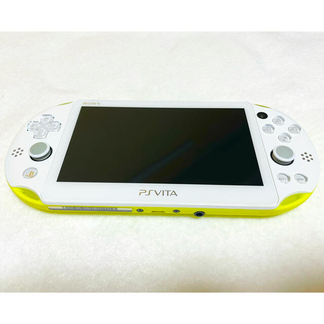 PlayStation Vita(プレイステーションヴィータ)の☆美品☆PSVita PCH-2000 ZA13 SONY ライムグリーン 本体 エンタメ/ホビーのゲームソフト/ゲーム機本体(家庭用ゲーム機本体)の商品写真