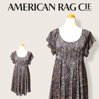 アメリカンラグシー(AMERICAN RAG CIE)の美品 アメリカンラグシー 総柄 シフォン ワンピース 美ライン(ミニワンピース)