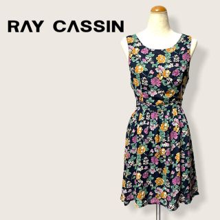 レイカズン(RayCassin)の★新品・未使用★ レイカズン RAY CASSIN 花柄 背中クロス ワンピース(ミニワンピース)