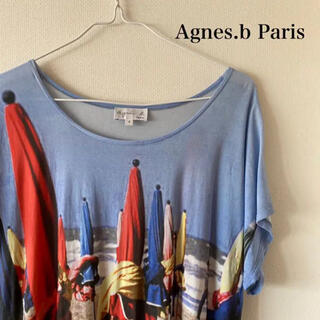 アニエスベー(agnes b.)のAgnes.b Paris プリントデザインTシャツ(Tシャツ(半袖/袖なし))