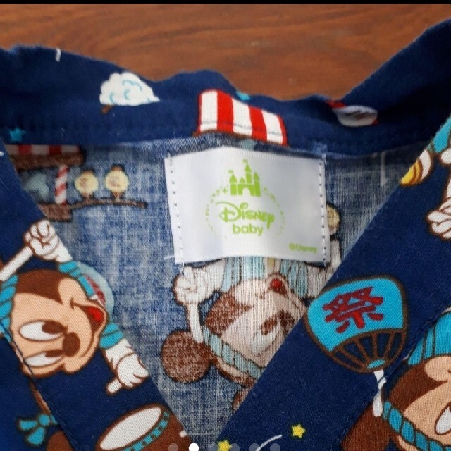 Disney(ディズニー)のディズニー　ミッキーマウス　ベビー　甚平 キッズ/ベビー/マタニティのキッズ服男の子用(90cm~)(甚平/浴衣)の商品写真