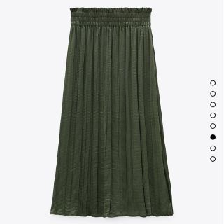 ザラ(ZARA)の【ZARA】サテン風ミディ丈スカート(ロングスカート)