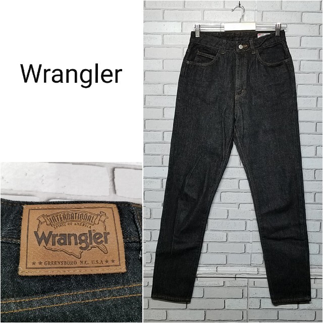 【ラングラー】Wrangler　ブラック　デニムパンツ　テーパード　ビンテージ