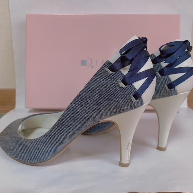 正規品❤︎デニムリボンパンプス