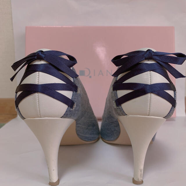 正規品❤︎デニムリボンパンプス
