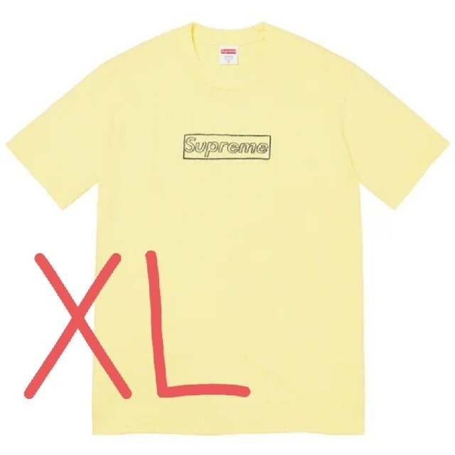 希少 Supreme KAWS Chalk Logo Tシャツ BOX ロゴ