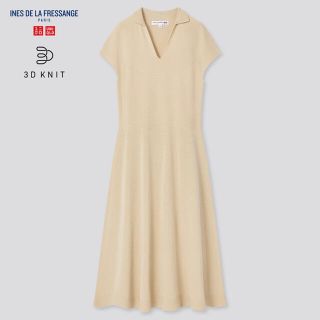 ユニクロ(UNIQLO)の定価4990 ユニクロ　ロングワンピース　 ワンピース　綿100% 夏(ロングワンピース/マキシワンピース)