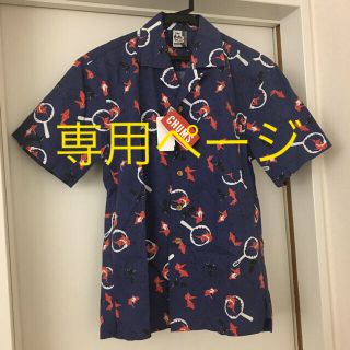 チャムス(CHUMS)のCHUMS  シャツ　レディース  M 新品　金魚すくい(シャツ/ブラウス(半袖/袖なし))