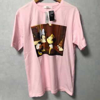 【新品】ディズニー　ミッキー　ミニー　ピンク　コーデ Tシャツ 半袖Tシャツ(Tシャツ/カットソー(半袖/袖なし))