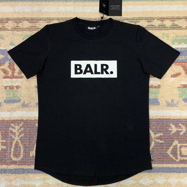 BALR.ボーラーロゴデザイン半袖tシャツ黒色XLサイズ