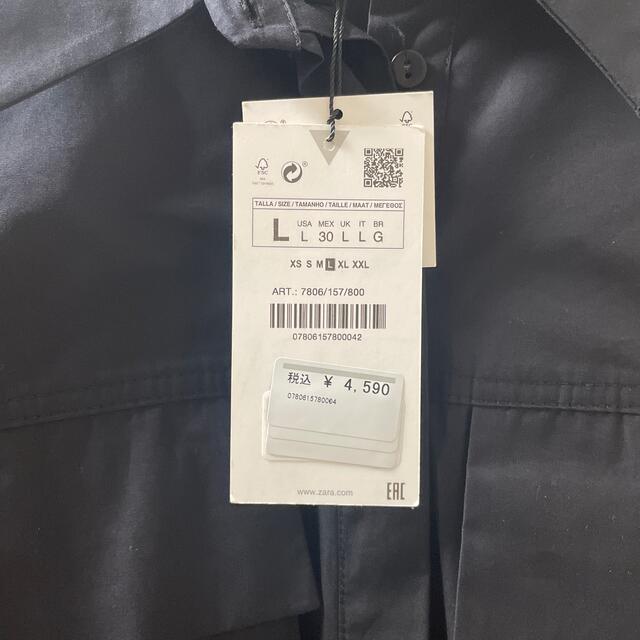 ZARA(ザラ)のZARA ノースリーブ　タンクトップ　黒　カッターシャツ レディースのトップス(シャツ/ブラウス(半袖/袖なし))の商品写真